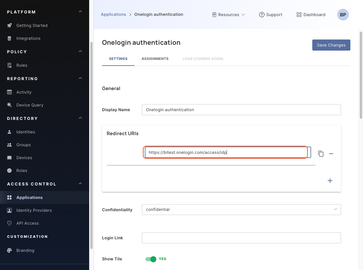 Beyond Identity platform page