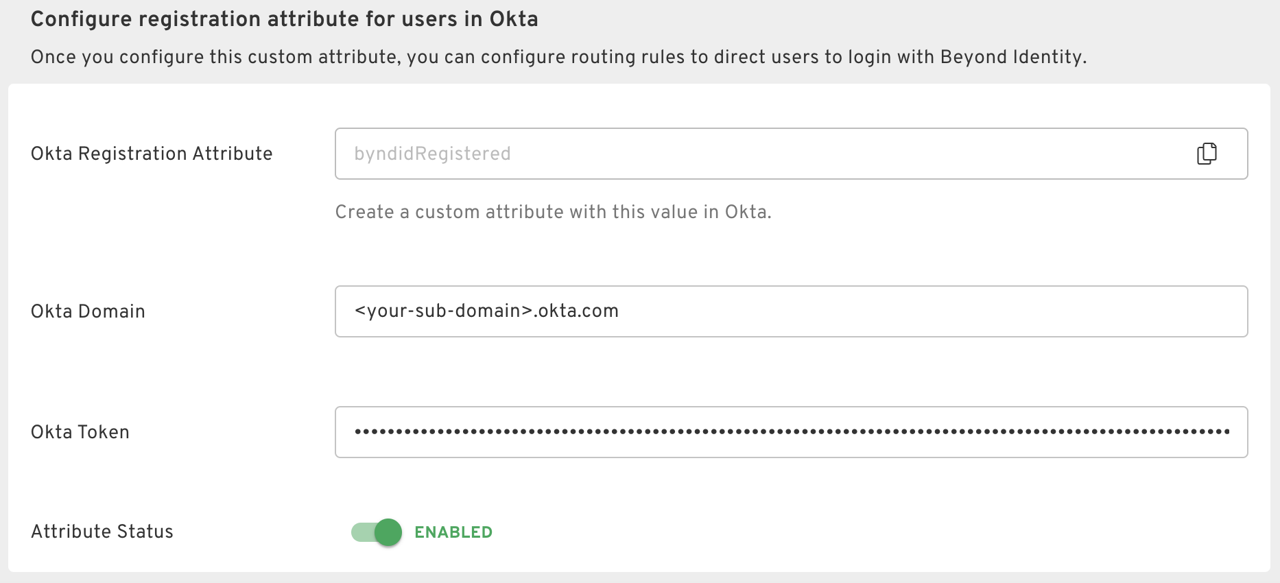 Okta Registration Sync