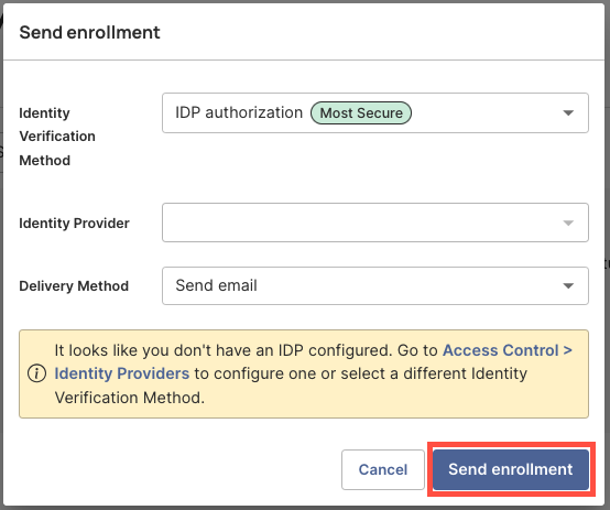 Identities Bulk Enroll